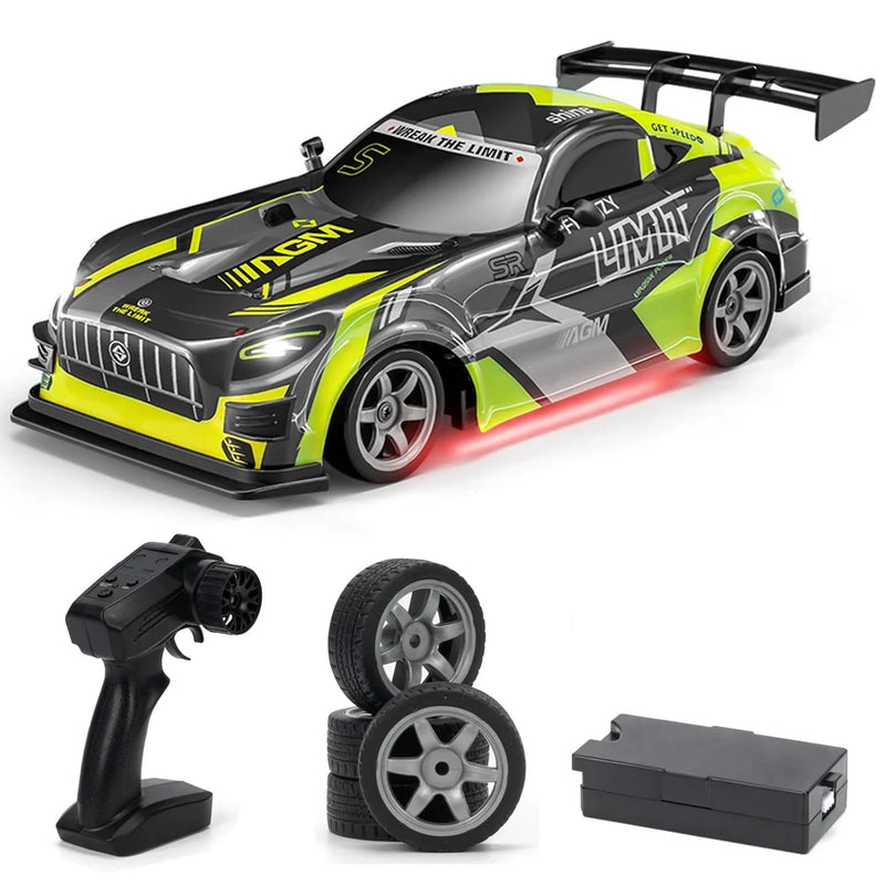 Drift RC Car for Kids – High-Speed Remote Control Stunt Car with 360° Rotations, Drift Action & LED Lights