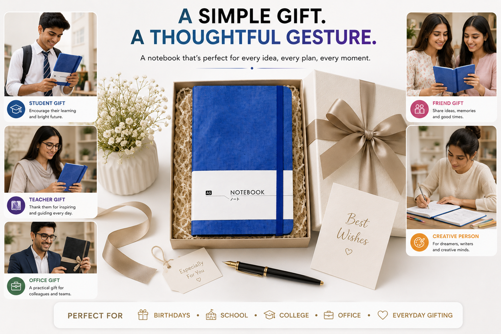A5 Everyday Notebook – Stylish Journal for Notes, Study, Work, Planning & Daily Ideas  More unique / premium option: