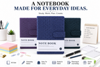 Classic A5 Writing Journal with Magnetic-Style Closure – Keep Your Notes Safe, Neat & Organized