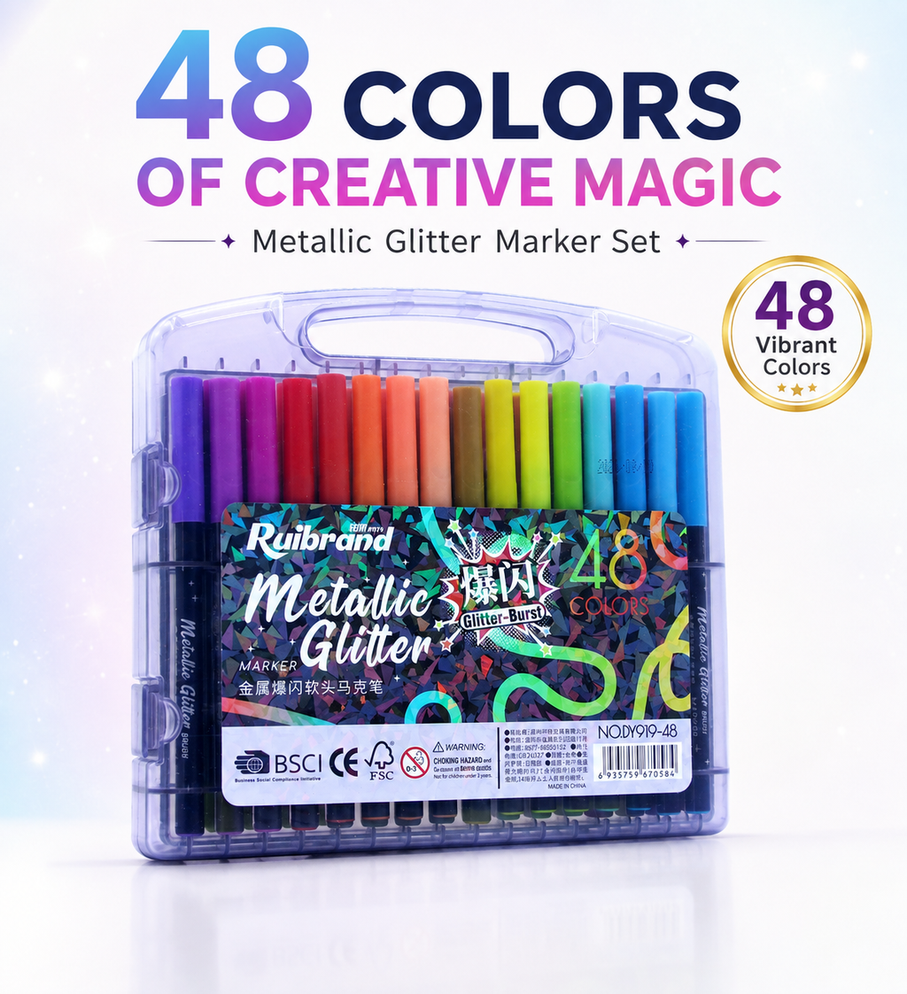 ruibrand metaillic glitter 48 colours