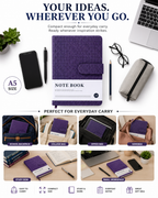 Classic A5 Writing Journal with Magnetic-Style Closure – Keep Your Notes Safe, Neat & Organized