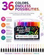 ruibrand metallic glitter 36 colours