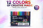 ruibrand metallic glitter 12 colours