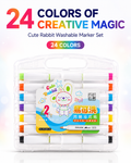 cute rabbit acrillic marker 24