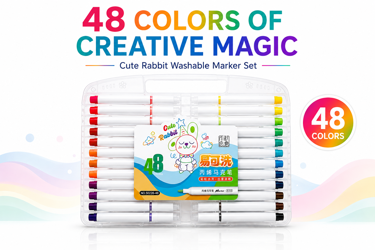 cute rabbit acrylic marker 48