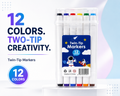 twin tip marker 12