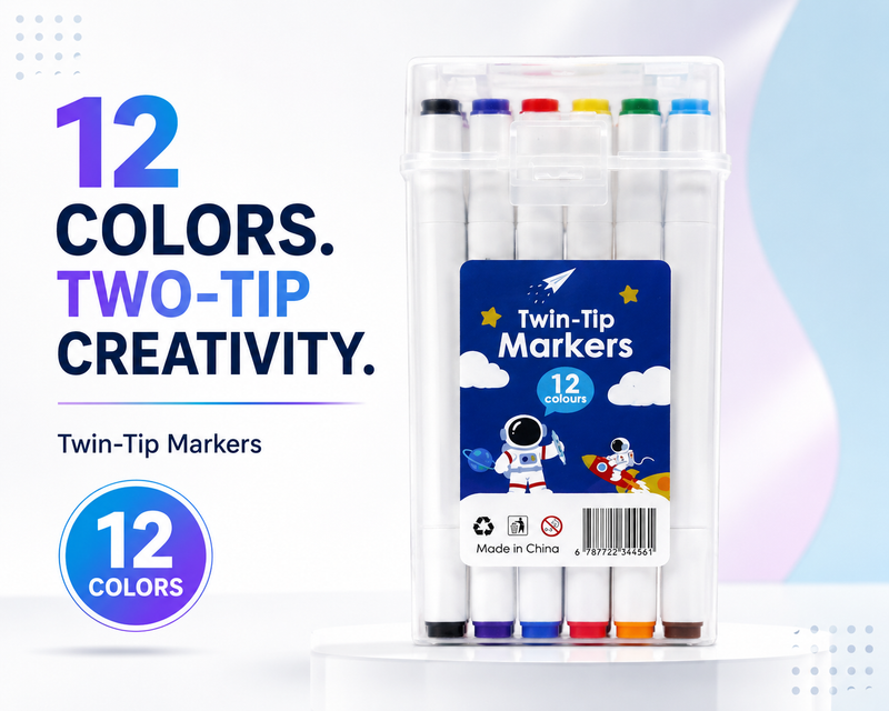 twin tip marker 12