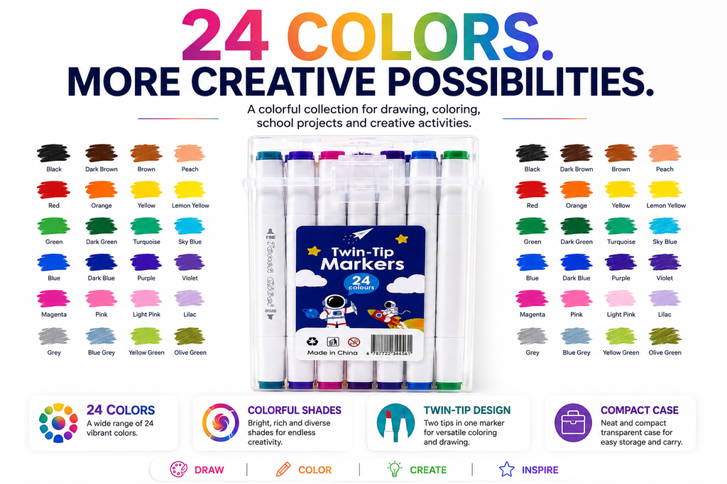 twin tip marker 24