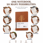 Tree design Journal A5 Ruled notebook hardcover Aesthetic Business notebook