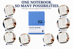 A5 Hardcover Diary with Front Closure – Stylish Notebook for Daily Notes, Work, Study & Planning