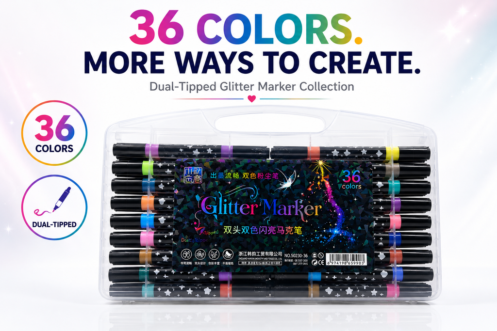 glitter marker 36 colours