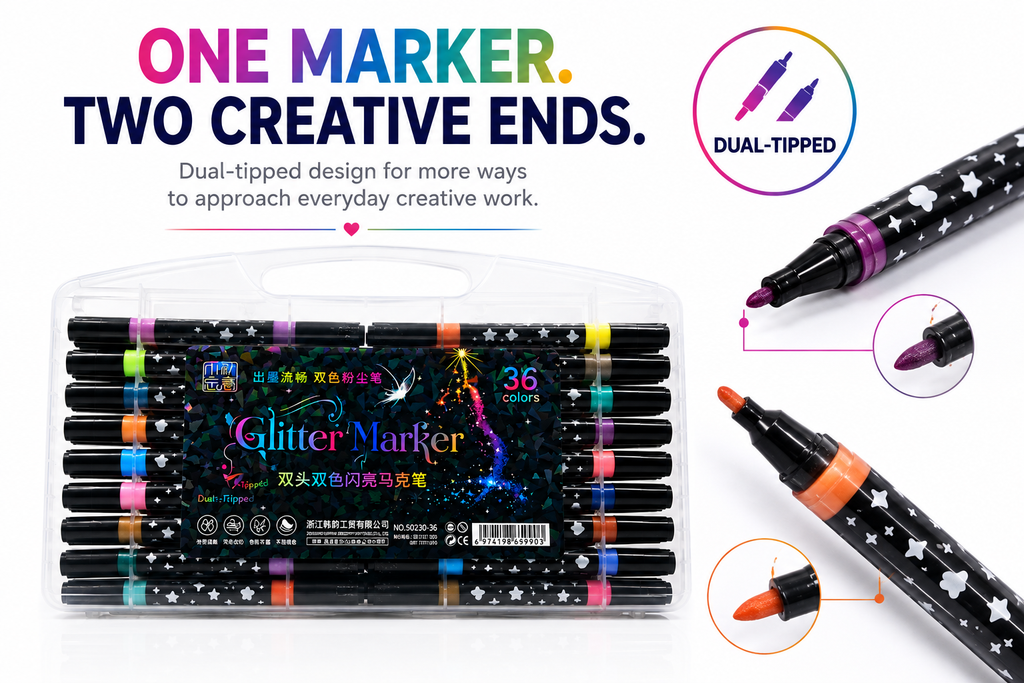 glitter marker 36 colours