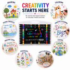 Glitter Marker Set – Shimmering Coloring Pens for DIY Crafts, Greeting Cards, Scrapbooking, Drawing & Creative Projects
