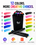 Double-Sided Touch Markers 12 Pcs –24-36-48 colours