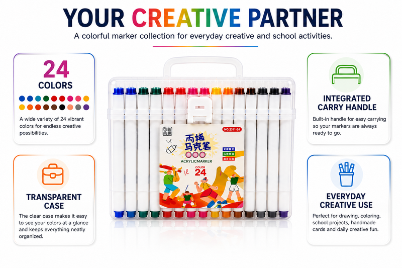acrylic marker 24 colours