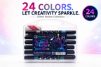 glitter marker 24 colours