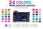 Glitter 36 colour Markers – Shiny Art Pens for Drawing, Crafting, School Projects, Cards & Creative DIY Artwork