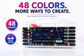 glitter merker 48 colours