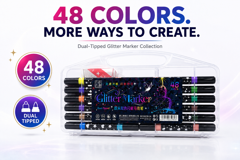glitter merker 48 colours