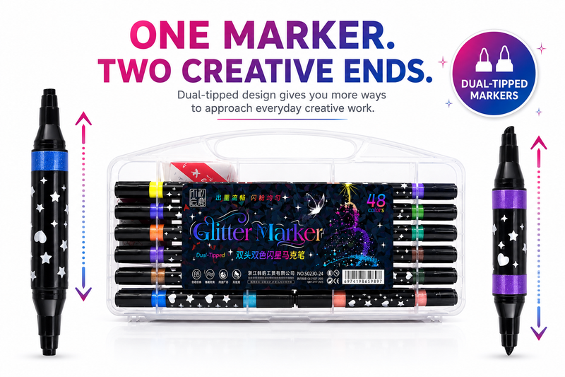 glitter merker 48 colours
