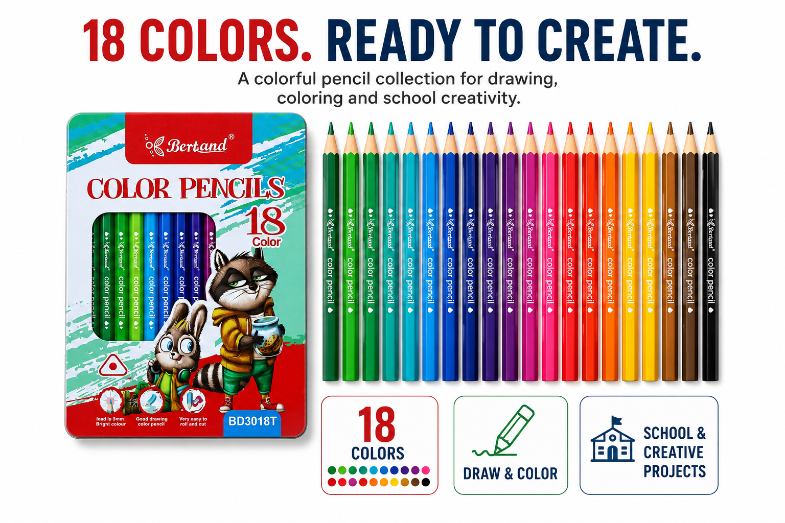 Bertand colour pencile 18