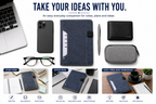 Executive Organizer Notebook with Pen – Premium Navy Journal Gift Set for Business, Meetings, Planning & Writing