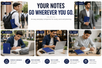 Premium Hardcover A5 Notebook – Built-In Pen Holder for Notes, School, Office & Daily Planning