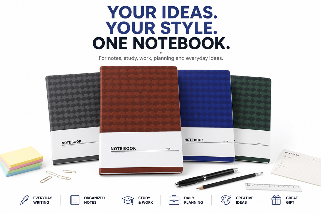 Premium A5 Notebook – Stylish Hardcover Journal for Study, Work, Planning & Everyday Writing
