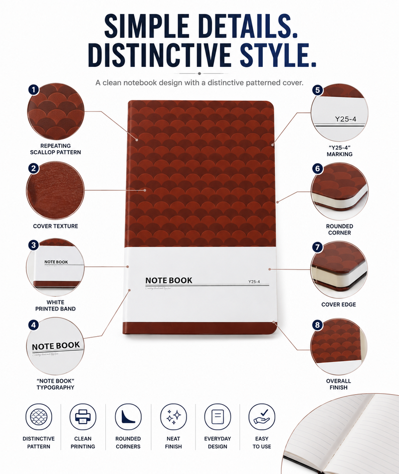 Premium A5 Notebook – Stylish Hardcover Journal for Study, Work, Planning & Everyday Writing