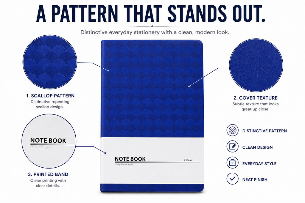 Premium A5 Notebook – Stylish Hardcover Journal for Study, Work, Planning & Everyday Writing