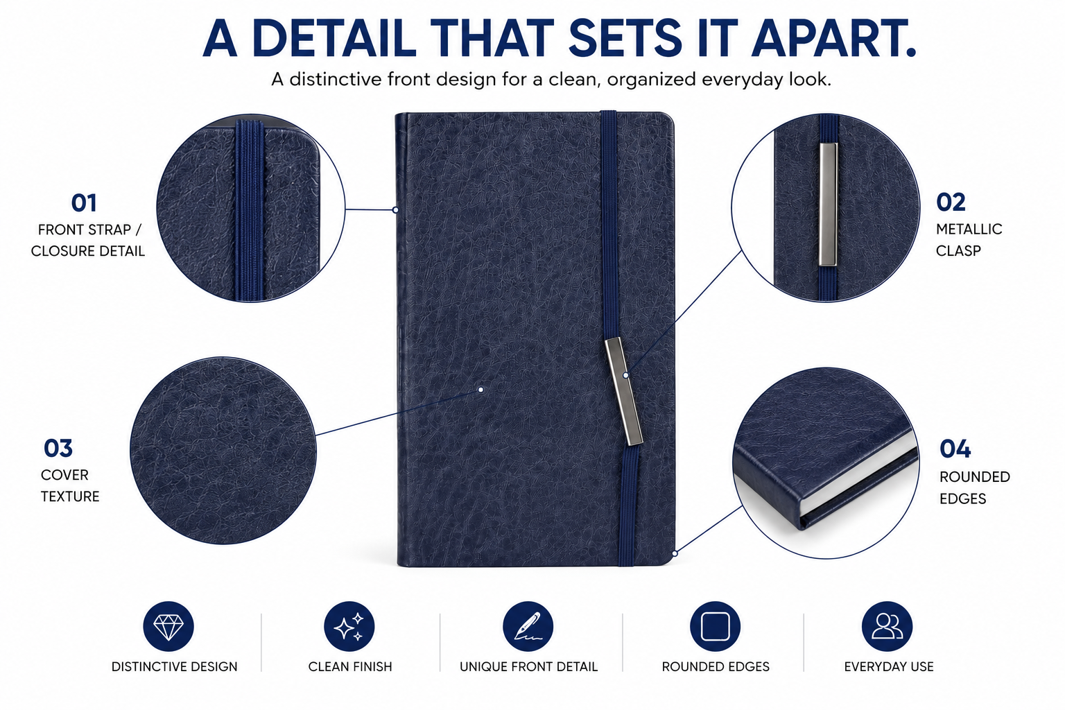 Executive Notebook Gift Set – Premium Hardcover Journal with Pen for Work, Meetings, Planning & Personal Notes