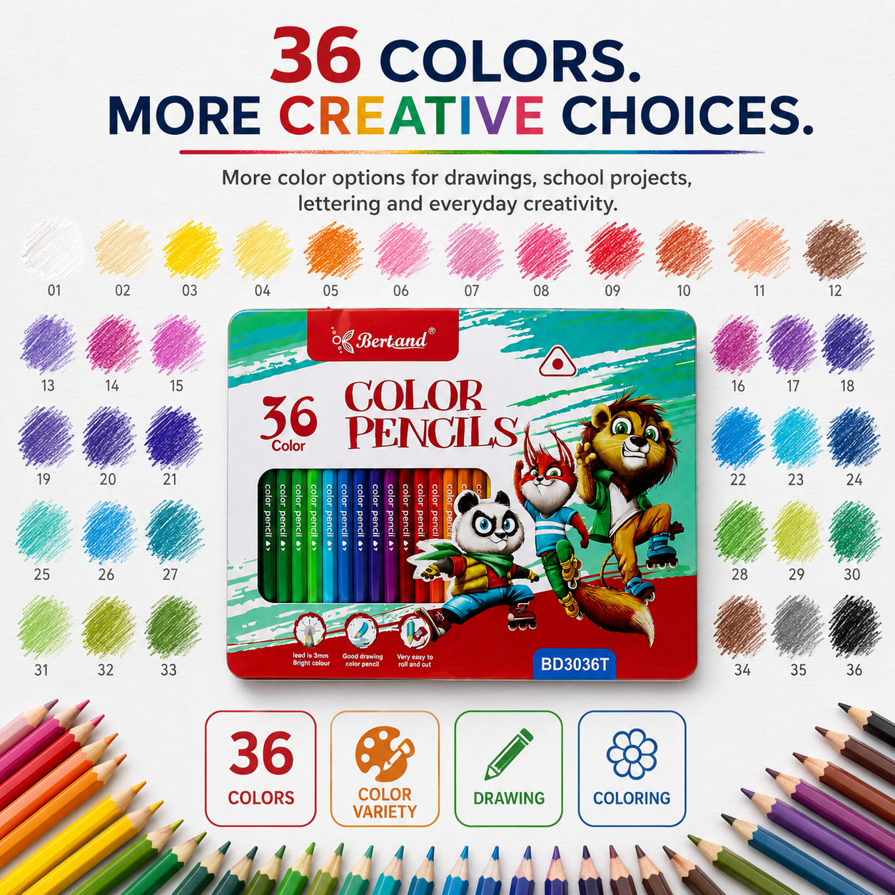 Bertand colour pencile 36