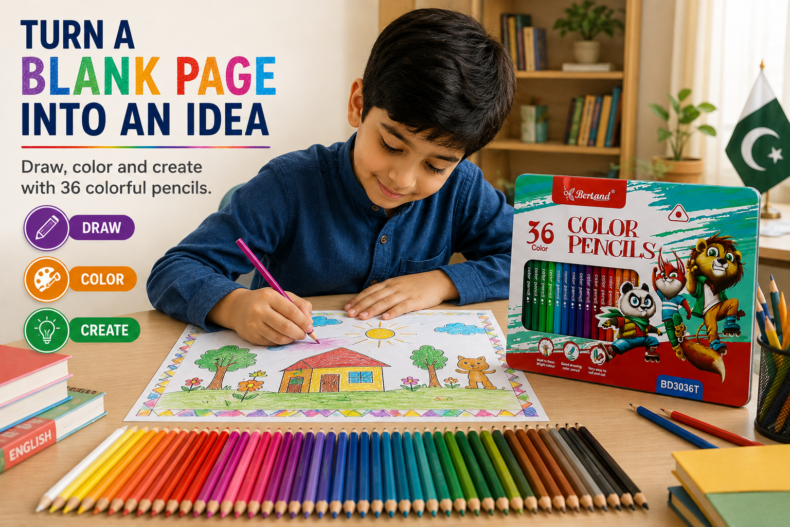 Bertand colour pencile 36