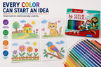 Bertand 36-Piece Colour Pencil Set – Vibrant & Smooth Colouring Pencils for Kids, Students & Artists, Rich Pigments for Drawing