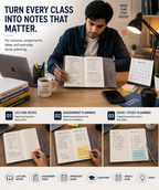A5 Business Notebook Set with Pen Holder – 100 Sheets Premium Textured Journal for Work, Meetings, Notes & Planning
