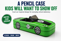 Multi-Purpose car Ten Box Stationery Case – Pencil & Pen Organizer for Kids, Students, School & Home Study