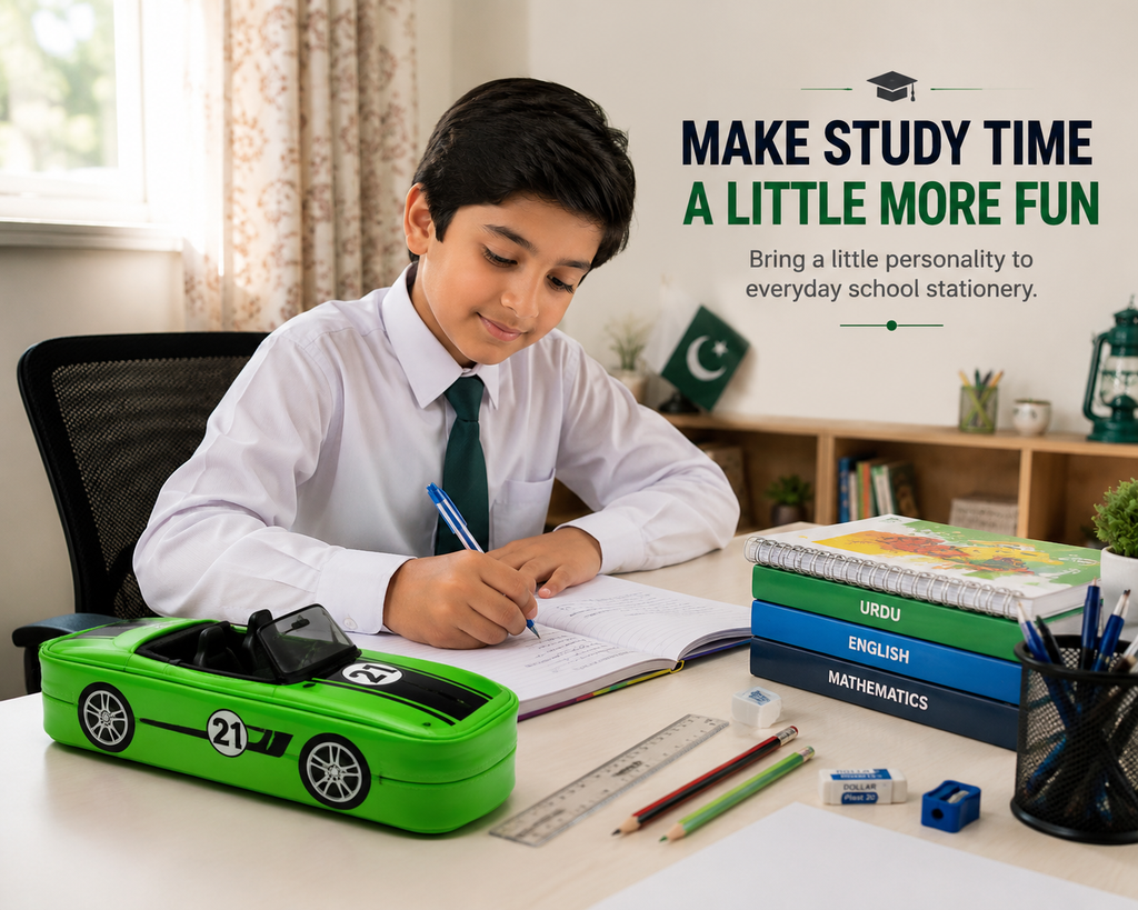 Multi-Purpose car Ten Box Stationery Case – Pencil & Pen Organizer for Kids, Students, School & Home Study