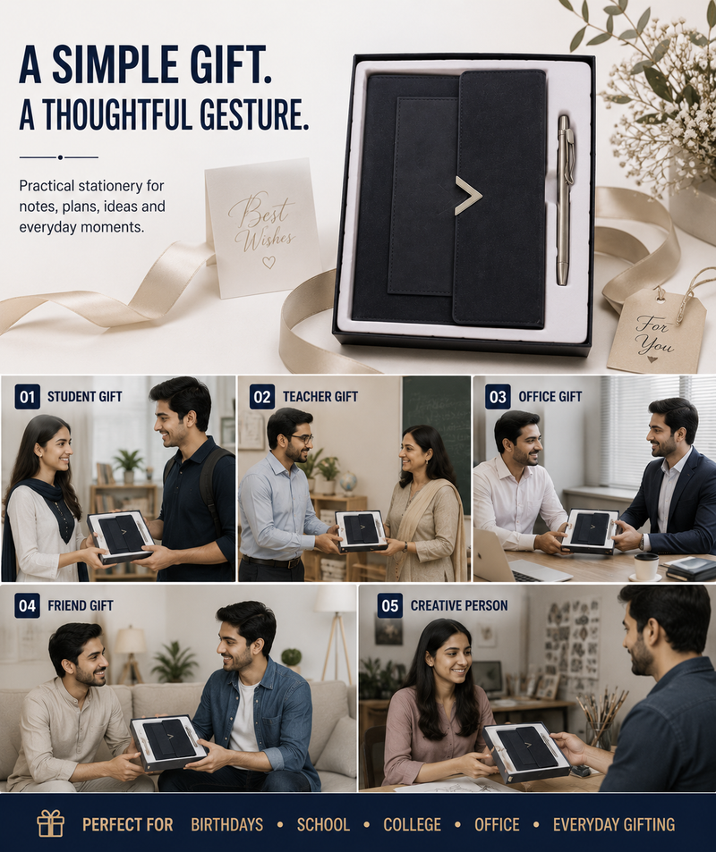 Executive A5 Notebook Journal – Refined Hardcover Design for Business Notes, Work, Planning & Professional Writing
