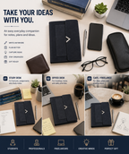 Executive A5 Notebook Journal – Refined Hardcover Design for Business Notes, Work, Planning & Professional Writing