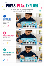 Piano Design Ten Box for Kids – Fun Musical-Themed Pencil Case & Stationery Organizer for School, Study & Everyday Use