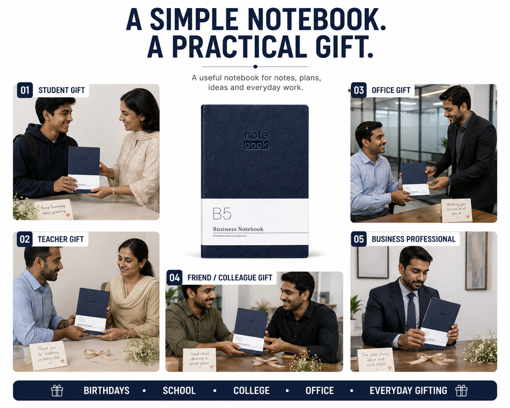 Executive B5 Business Notebook – Premium Journal for Office Meetings, Planning, Tasks & Professional Notes