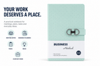 Modern A5 Business Notebook – Stylish Textured Journal with Secure Clasp for Meetings, Ideas, Planning & Daily Work