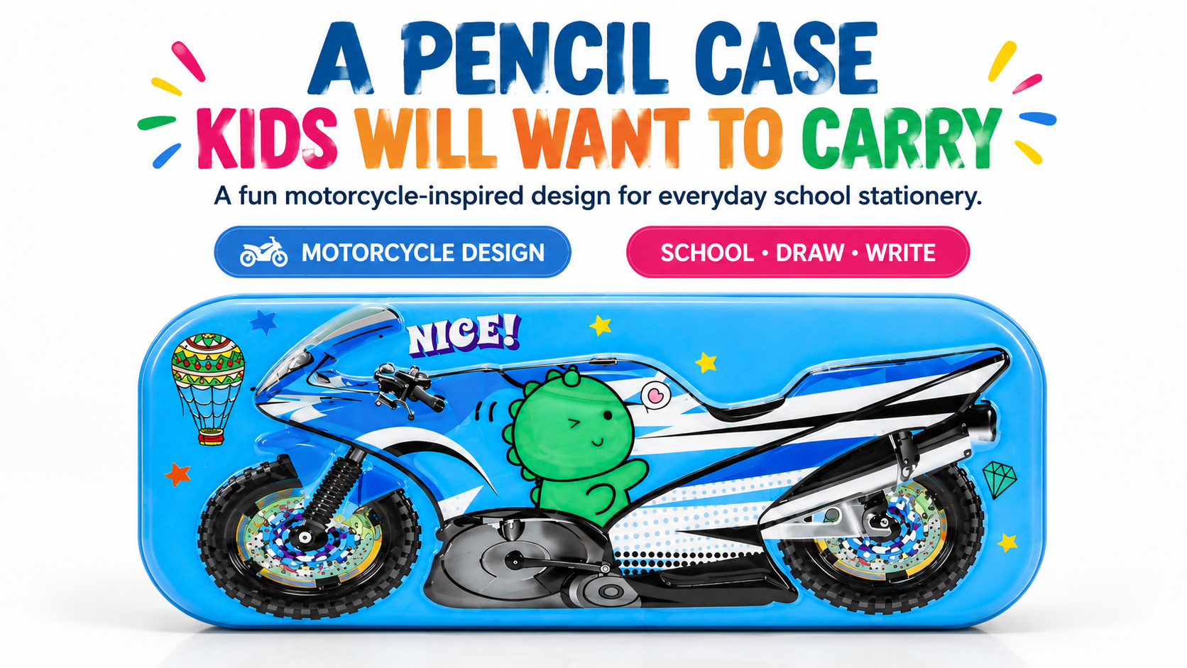 Ten Box Pencil Case – Compact School Stationery Organizer for Pencils, Pens, Erasers, Sharpeners & Small Supplies