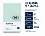 Modern A5 Business Notebook – Stylish Textured Journal with Secure Clasp for Meetings, Ideas, Planning & Daily Work