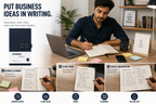 Modern A5 Business Notebook – Stylish Textured Journal with Secure Clasp for Meetings, Ideas, Planning & Daily Work
