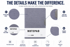 Minimalist B5 Notepad – 100 Sheets Premium Notebook for Planning, Study, Meetings & Everyday Ideas