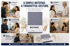 Minimalist B5 Notepad – 100 Sheets Premium Notebook for Planning, Study, Meetings & Everyday Ideas
