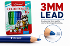 Bertand 18-Piece Colour Pencil Set – Vibrant Shades for Smooth Colouring, Drawing, Sketching, School Projects & Creative Artwork
