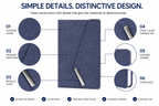 Premium Executive Notebook Gift Set with Pen – Textured Navy Journal for Business, Work, Study & Planning