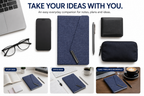 Premium Executive Notebook Gift Set with Pen – Textured Navy Journal for Business, Work, Study & Planning